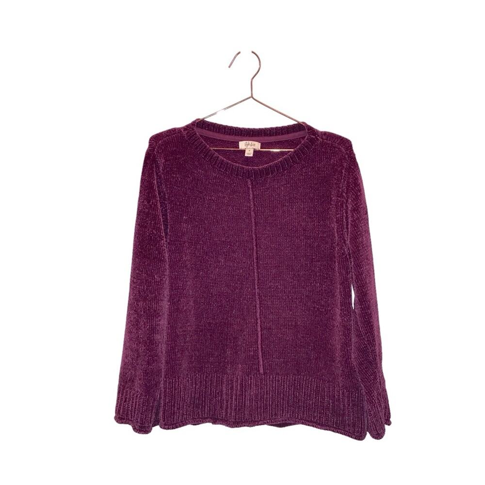 Style & Co soft cozy Sweater Purple pink size medium